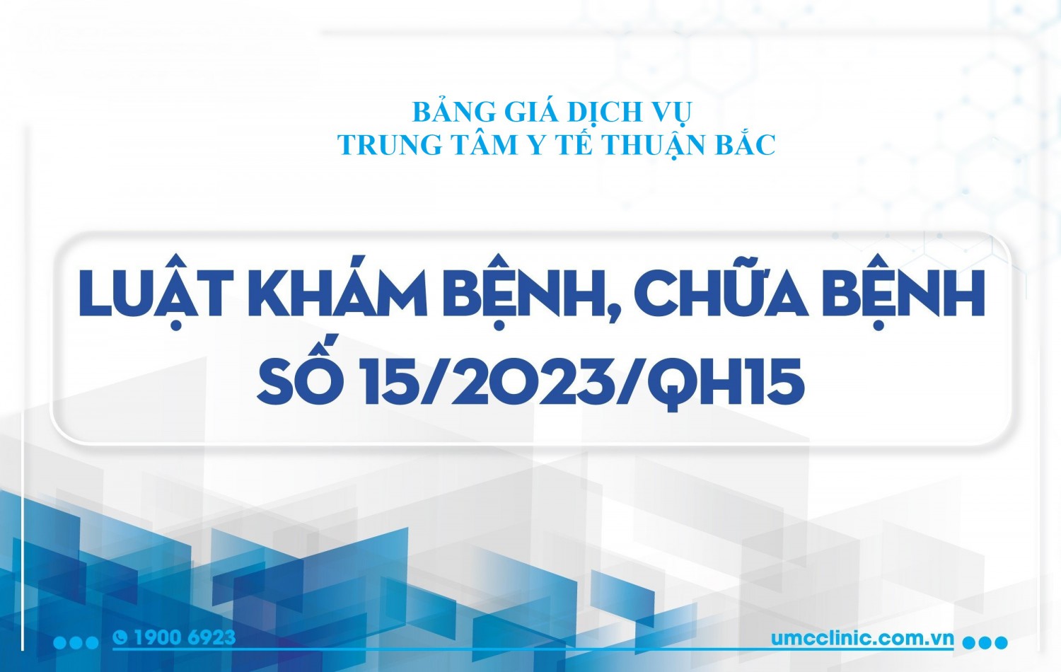 BẢNG TIN DỊCH VỤ TRUNG TÂM Y TẾ